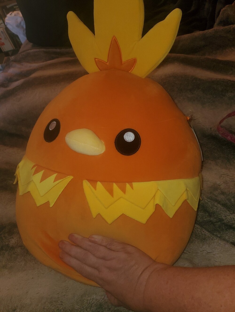 NWT Squishmallows Orange and Yellow Torchic 24" Plush